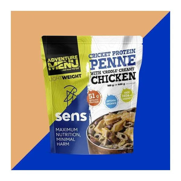 Sens Adventure Menu tücsökfehérjés penne csirkével készétel csomagja