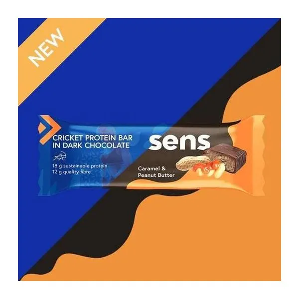Sens Cricket Protein Bar étcsokis tücsök protein szelet 60 g-os csomagolásban