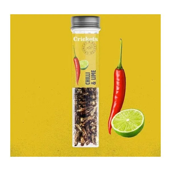 Sens fűszeres sült tücskök chili és lime ízben, 20 g-os zacskóban