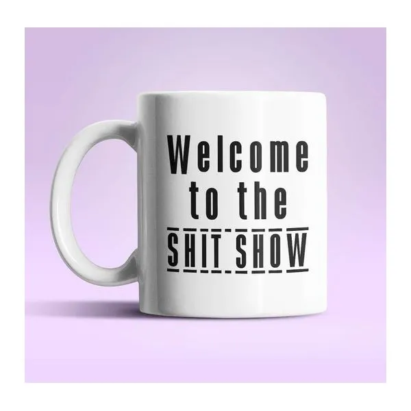 Shit Show feliratú fehér kerámia bögre