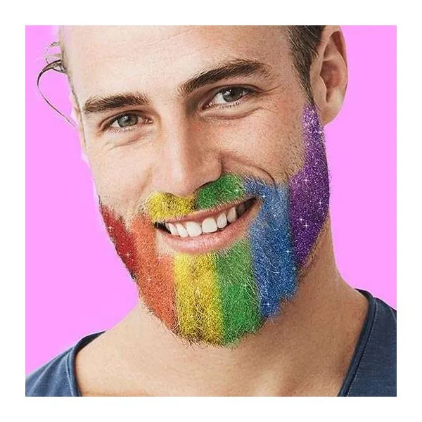 SOS színes szakállszínező glitter szett csomagolásban