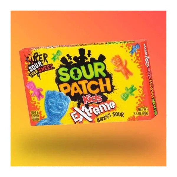 Sour Patch Kids Extreme extrém savanyú gumicukor 99 g-os zacskóban