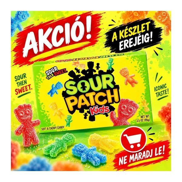 Sour Patch Kids Original savanyú-édes gumicukor 99 g-os dobozban