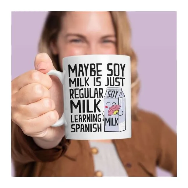 Soy Milk feliratú fehér kerámia bögre