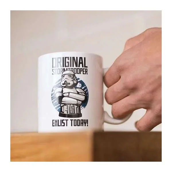 Star Wars Stormtrooper Enlist Today feliratú kerámia bögre