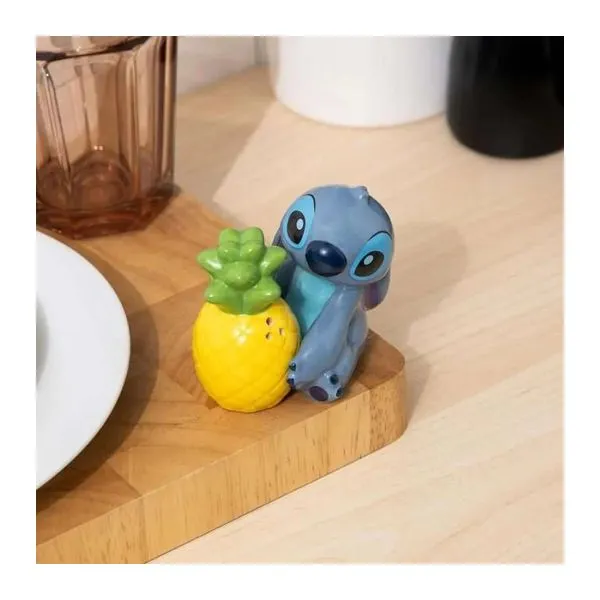 Stitch alakú sószóró és ananász alakú borsszóró egymásba rakható kerámia készlet