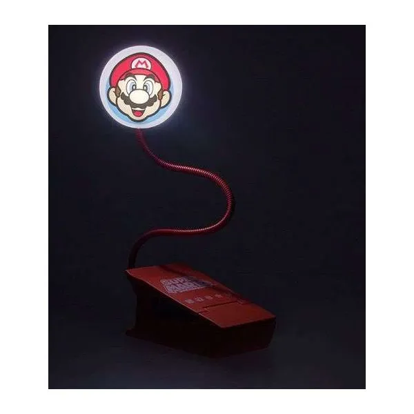 Super Mario mintás, könyvre csiptethető olvasólámpa