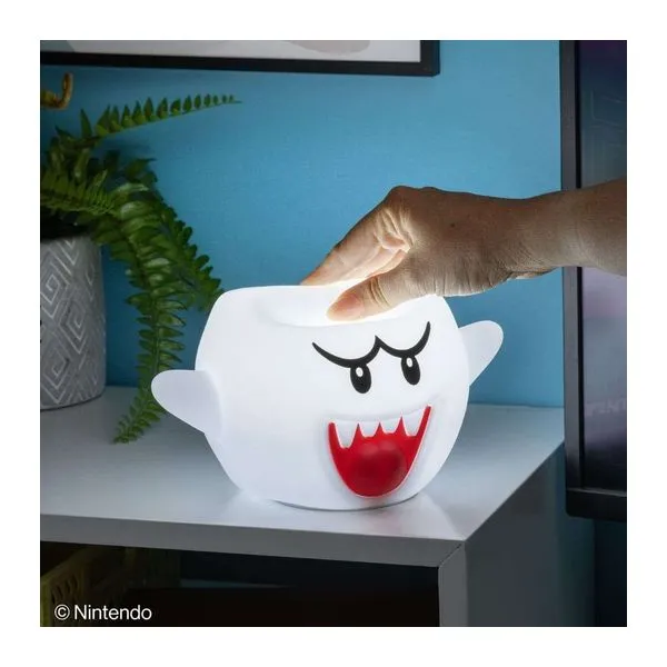 Super Mario Boo szellem alakú SquishyGlo szilikon lámpa