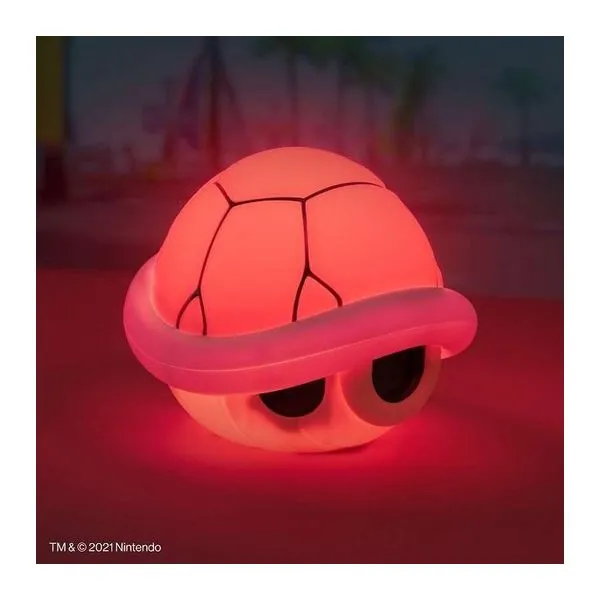 Piros Super Mario teknőspáncél alakú hangulatvilágítás