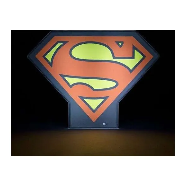 Superman logós asztali hangulatvilágítás DC Comics rajongóknak