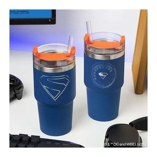 Superman Theatrical Gamer Cup kék hőszigetelt utazópohár 600 ml