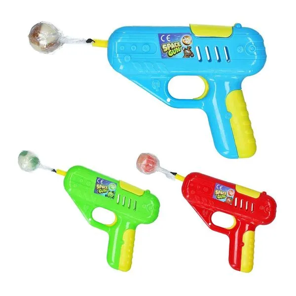 Sweet Flash Space Gun Pop nyalóka űrpisztoly formájú játékban