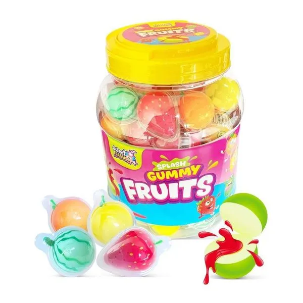 Sweet Flash Splash Gummy Fruits gyümölcsös folyadékkal töltött zselécukor 1080 g
