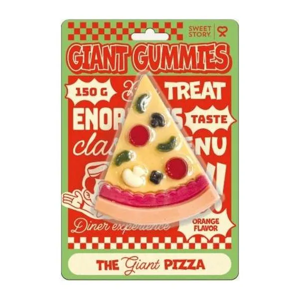 Sweet Story Óriás Pizza formájú narancs ízű gumicukor 150 g