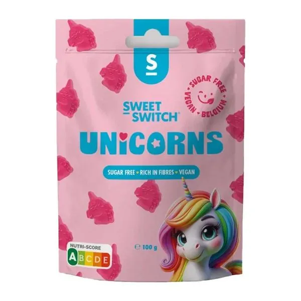 Sweet-Switch Unikornis alakú cukormentes gumicukor 100 g