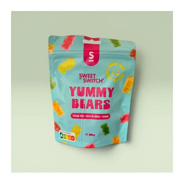 Sweet-Switch Yummy Bears maci alakú cukormentes gumicukor 100 g
