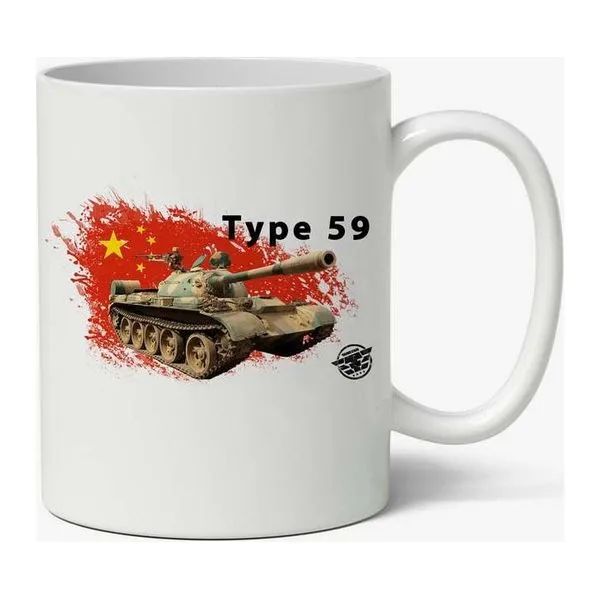 Tankfan kerámia bögre Type 59 harckocsi mintával