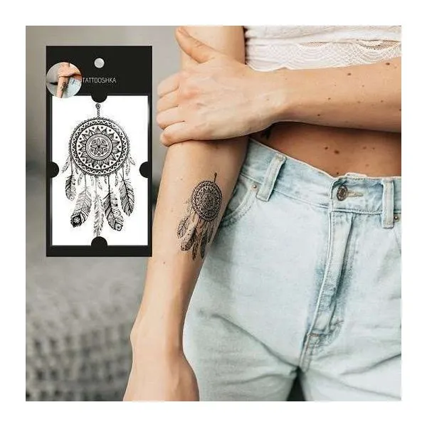 Tattooshka lemosható tetoválásív álomfogó motívummal