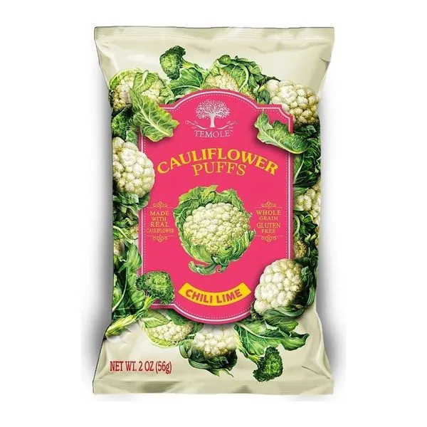 TEMOLE Cauliflower Puffs Chili Lime chili és lime ízű karfiolos puffancs 56 g
