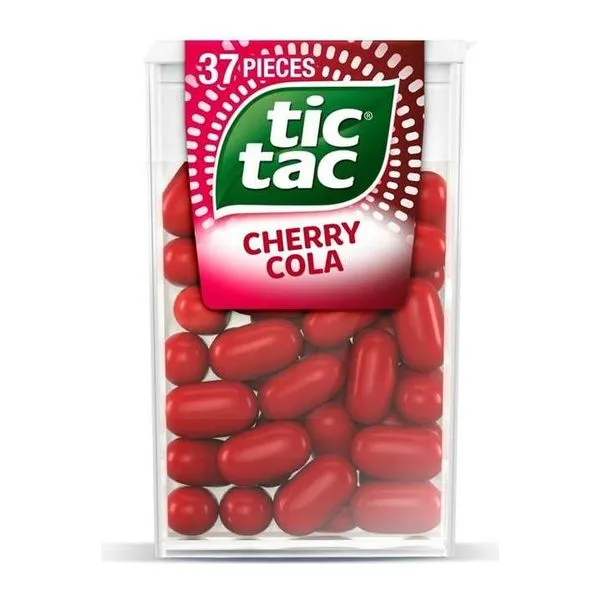 Tic Tac Cherry-Cola ízű cukorka 18 g-os dobozban