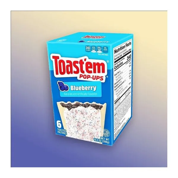 Toastem Pop Ups Blueberry áfonya ízű sütemény 288 g-os dobozban