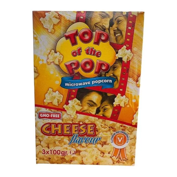 Top Of The Pop mikrózható sajtos popcorn három tasakos csomagban