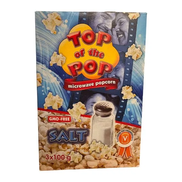 Top Of The Pop mikrózható sós popcorn három tasakos csomagban