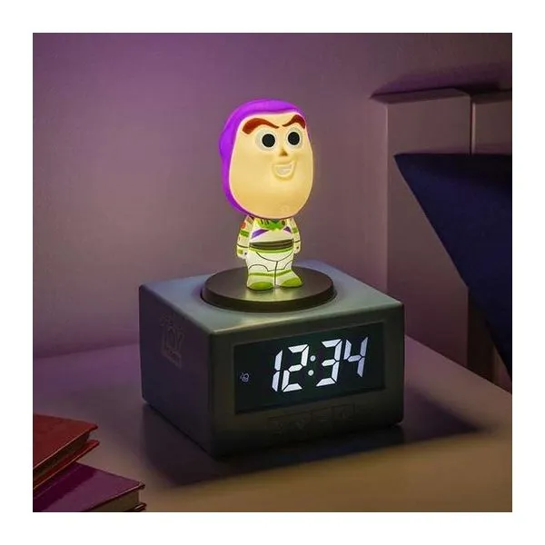 Toy Story Buzz Lightyear ébresztőóra világítással