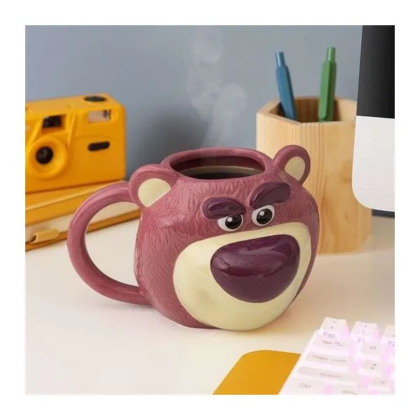 Toy Story Lotso 3D kerámia bögre, az Ölelő Medve alakjában