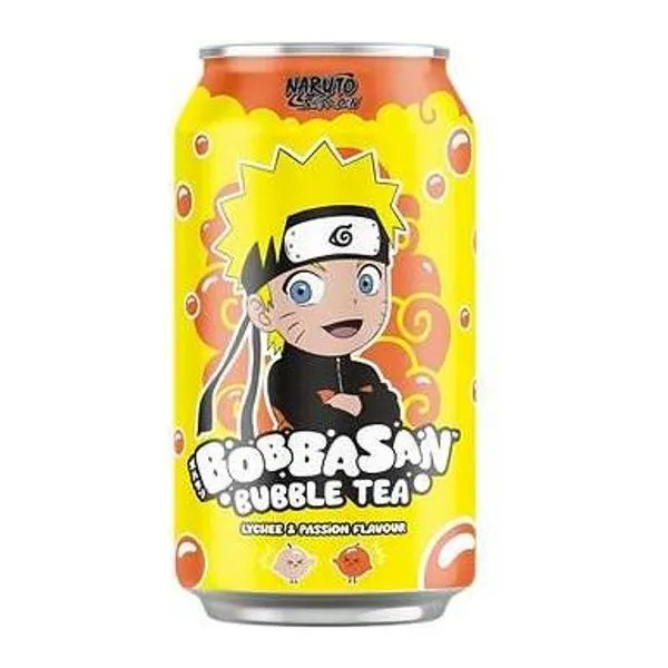 UltraPop Bobbasan Naruto licsi és maracuja ízű bubble tea 320 ml