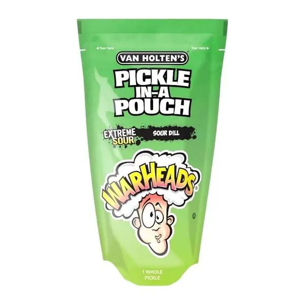 Van Holten’s Warheads Extreme Sour Pickle extrém savanyú uborka 242 g