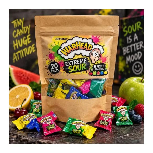 Warheads Extreme Sour extra savanyú cukorka válogatás 80 g-os csomagban