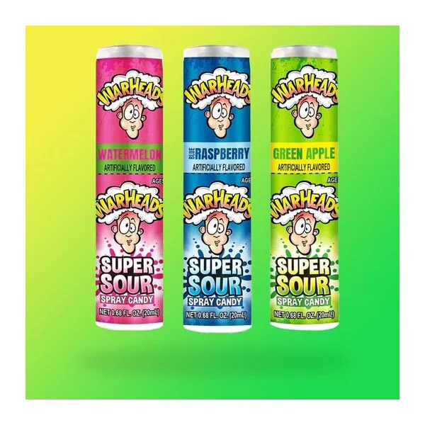 Warheads Super Sour savanyú cukorka spray 20 ml-es kiszerelésben