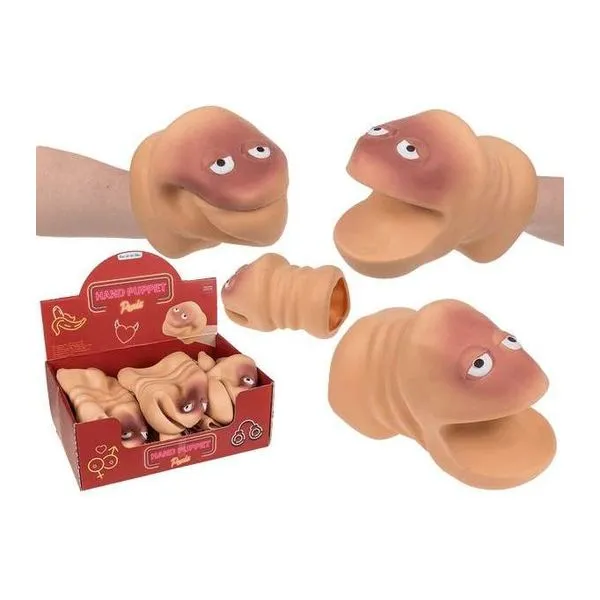 Willy gumi kézibáb pénisz alakú bábfigura