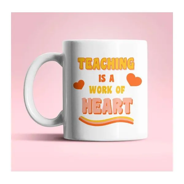 Work of Heart feliratú kerámia bögre