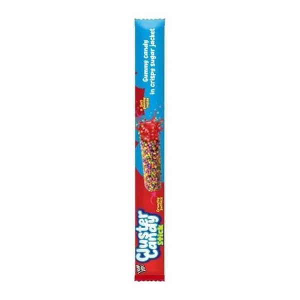 Yum & Joy Cluster Candy Stick pálcás gumicukor cukorkéreggel 26 g